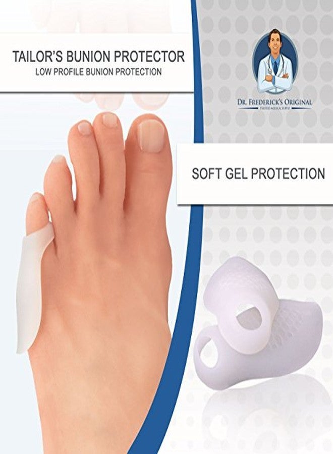Dr. Frederick's Original Dr. Frederick’s Original Tailor’s Bunion Pads - 6 ct Low Profile Soft Gel Spacers for Bunionette Relief - Cushions Pinky Toe & Reduces Friction - Washable, Latex-Free, Doctor-Developed Foot Protectors - Image 3